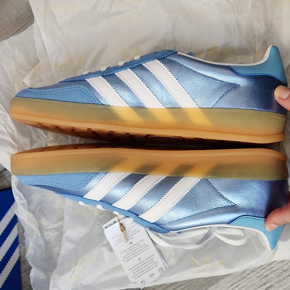 Adidas Gazelle Shoes 8.5 Blue Fusion NIB - Picture 7 of 10